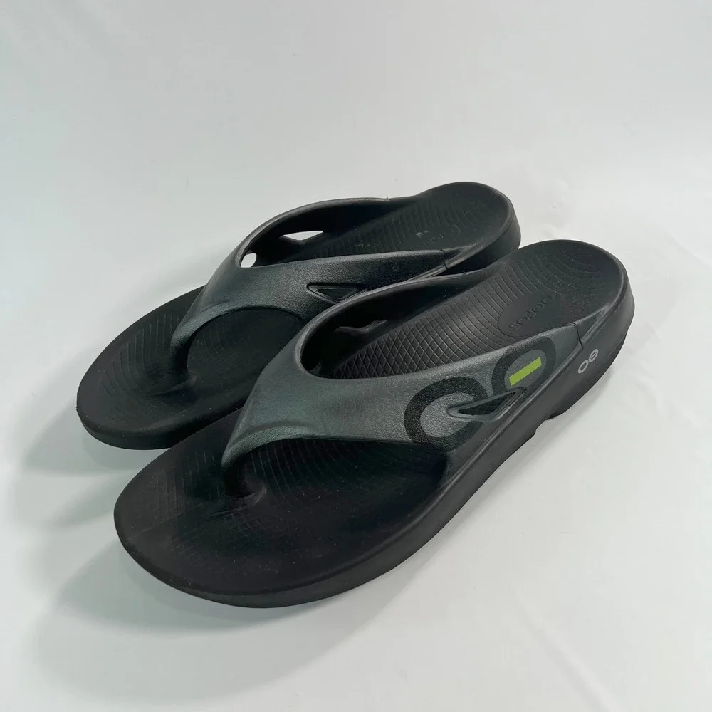 OOFOS OOriginal Sport Unisex Mens 13 Womens 15 BlackGraphite Recovery Flip-Flops